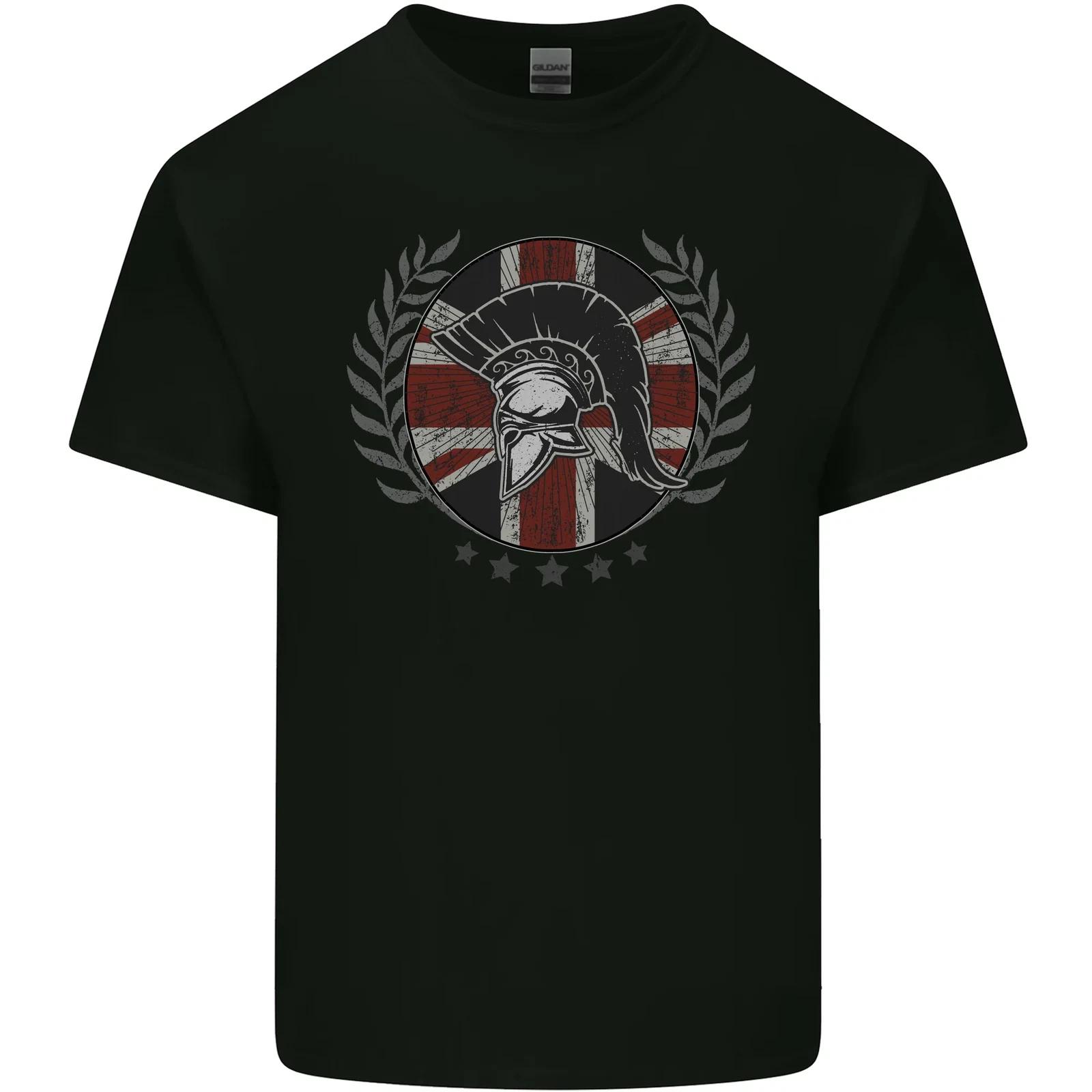 Union Jack Bodybuilding Gym Training Spartan Kids T-Shirt Childrens 4XL