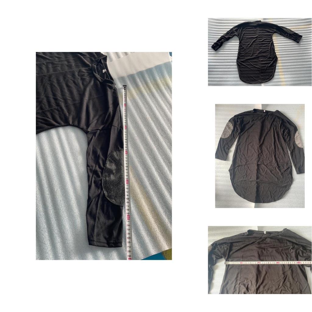 T-shirt da donna con scollo a V in tessuto Tencel a manica lunga, top casual per il comfort