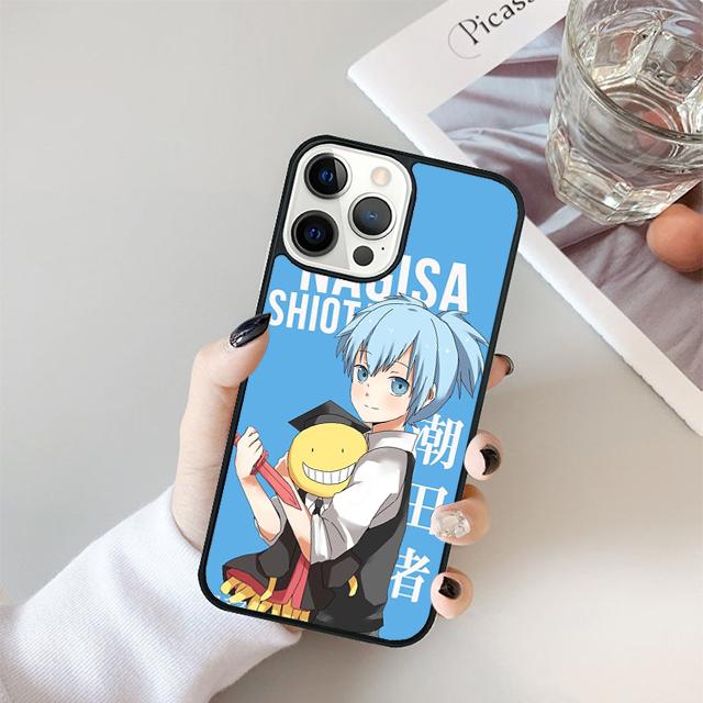 Shiota Nagisa Ansatsu Kyoushitsu Phone Case For iPhone 17 Air 16 16e 15 14 plus 11 12 13 Pro max Soft Shell Cover coque