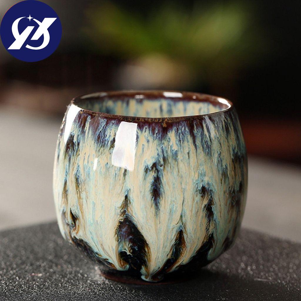 Color Cute Mini Porcelain Cnese Style Pottery Dining Supplies Tea Cup Drinkware Kung Fu Cups