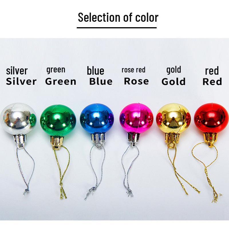 Glänzender galvanisch beschichteter farbiger Weihnachtsbaumschmuck Kugel