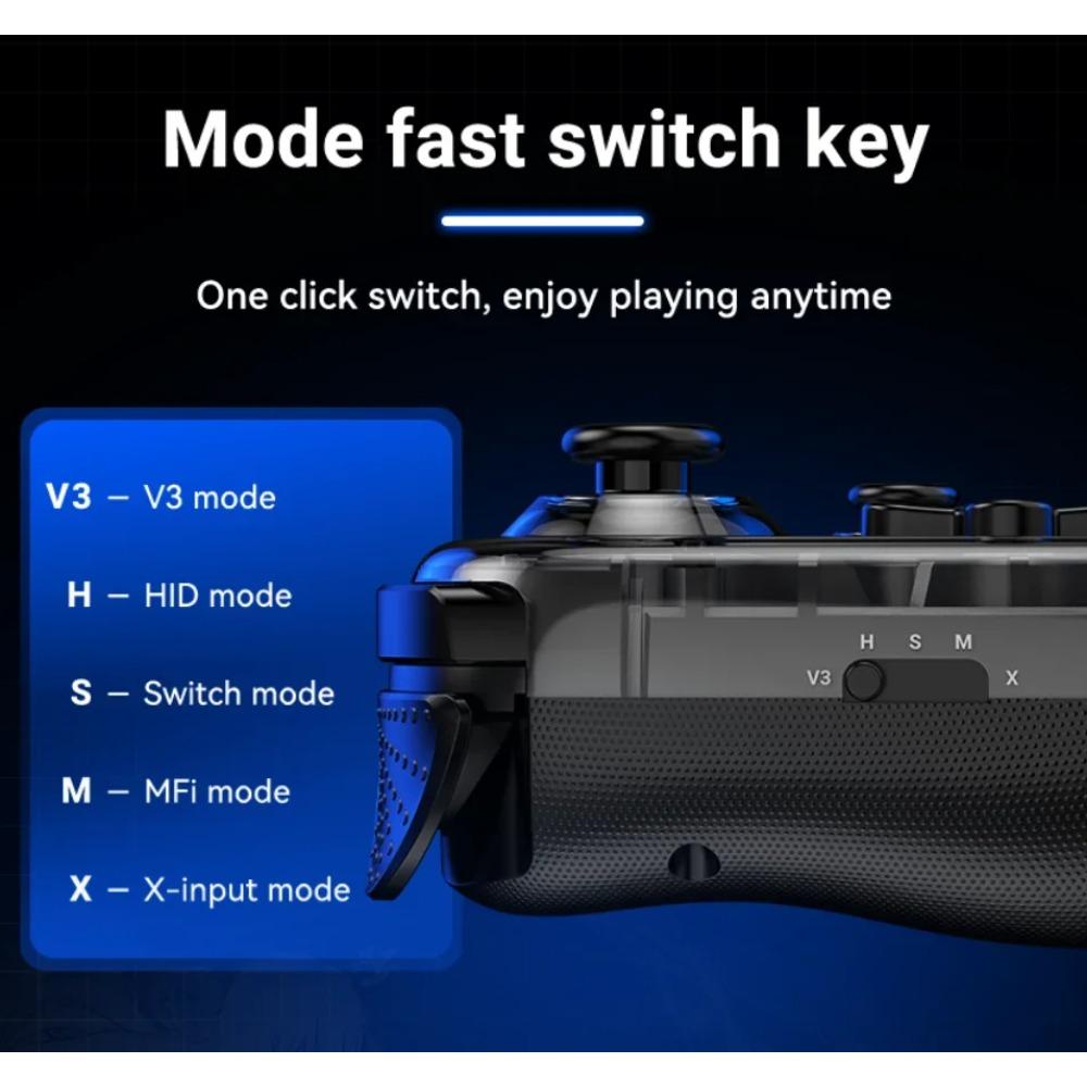 Wireless Gaming Stretching Controller for Switch/PC/Android/iOS Hall Joysticks Foldable Type-C Interface Gamepad NEW