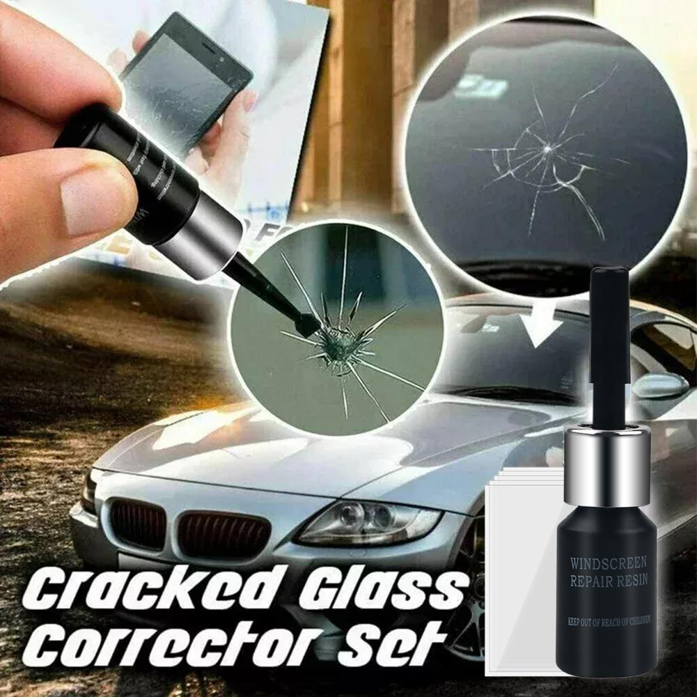 Car Glass Repair Window Cracks Gone Kit Remove Scratch Broken Set Crack Recovery Automobile Rep A6S7