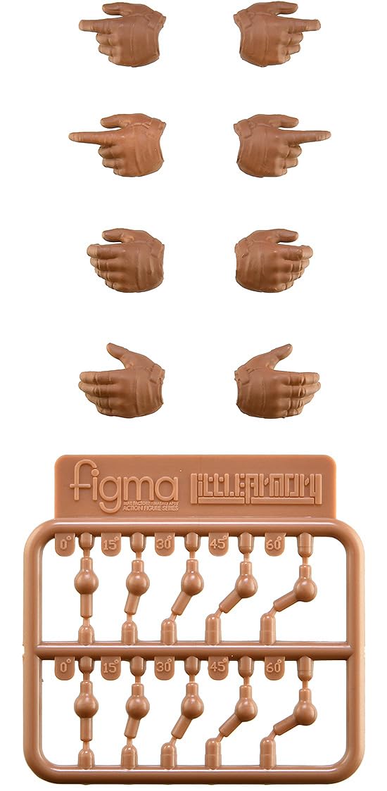

Little Armory LA OP17 figma Tactical Size L PVC Hand Parts for figma Gloves, [Tan],
