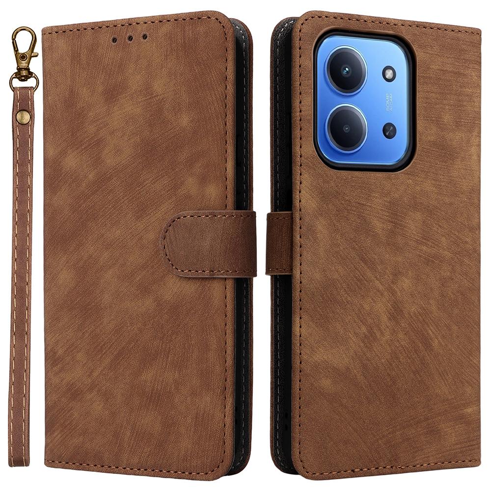 

Для Xiaomi Redmi 15C 4G (Глобальний) (171мм)/Poco C85 4G (171мм) Чохол-гаманець з RFID-блокуванням, з ПУ шкіри, чохол для телефону, підставка з ремінцем