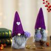 Christmas and Valentine's Day Decorations Purple Knitted Hat Doll Decoration Lavender Spring Fall Faceless Doll
