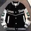 Fashion Boys Bomber Jacket Children Spring Autumn Letter Print Outerwear Kids Streetwear Varsity Baseball Uniform Coats