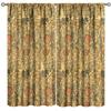 Tenda Retro Finestre William Morris con Motivo Botanico, Tenda Oscurante William Morris Arte Floreale 2 Pannelli
