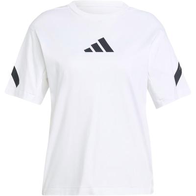 ZNE. Pull ras du cou T-shirt à manches courtes Tops pour femmes Blanc JE7857