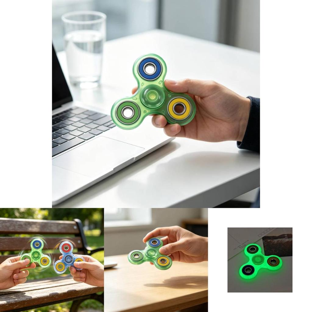 Kunststoff-Kreiselspielzeug mit Nachtlicht-Design für Hand-Auge-Koordination und Entspannung