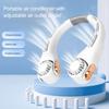 Rechargeable USB Bladeless Neck Fan with Adjustable Wind Speed and 360 Degree Airflow for Comfortable For Travel Cooling