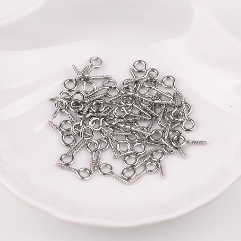 

304 Stainless Steel Sheep Eye Ring Threaded Jewelry Accessory 8 mm