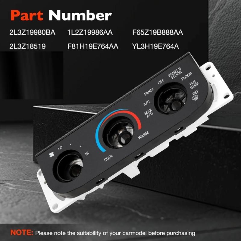 Climate Control Panel For Truck Cabin Temperature Adjustment With Rapid Response YL3H19E764A 1L2Z19986AA F65Z19B888AA