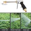 Water Hose Nozzle Long Rod Garden Hose Nozzle 360-degree Rotating Spray Quick Connector Leakproof Universal Metal Brass Sprayer Hose Nozzle