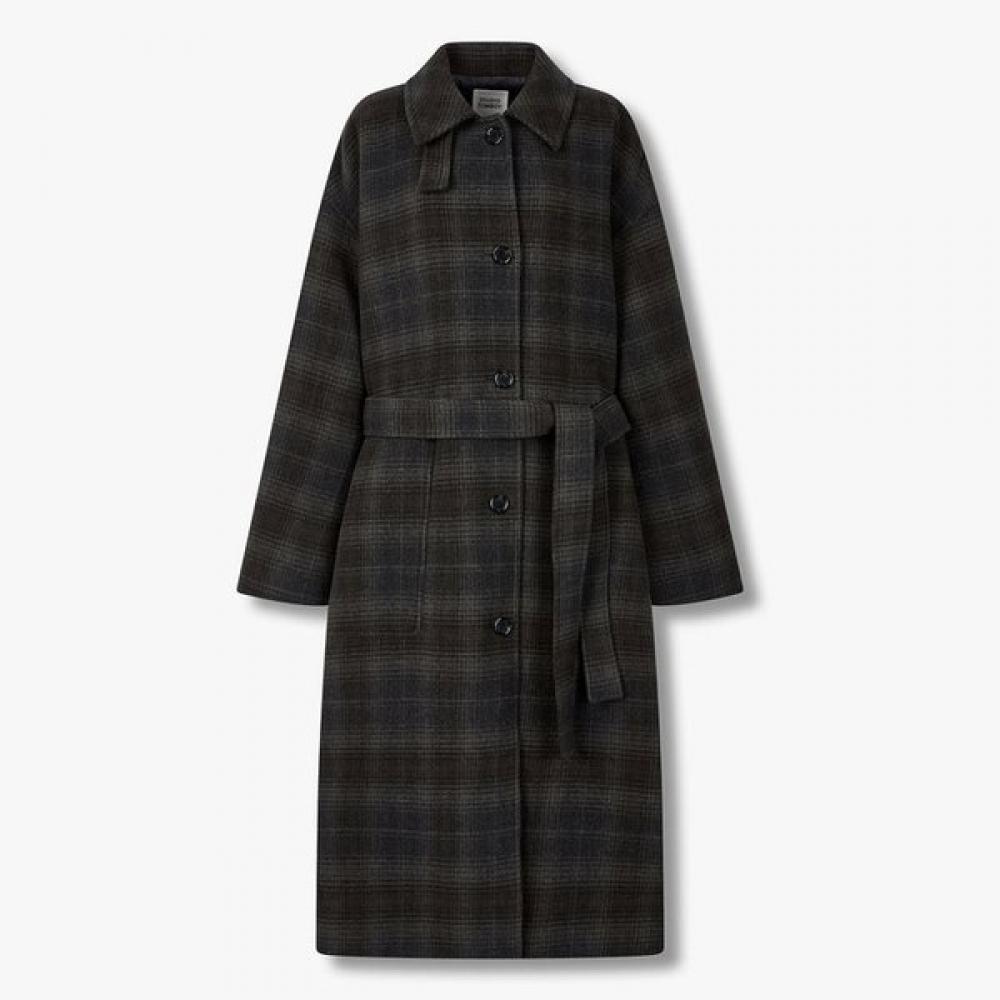 

Studio Tomboy Check Handmade Coat 9105411206ct khaki brown/OS