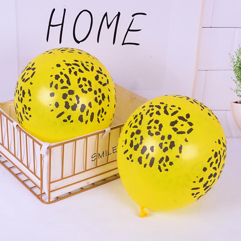 12-Inch Jungle Animal Pattern Latex Balloons for Birthday Party Decorations