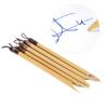 5Pcs Dip Pen Handcrafted Manga Calligraphy Vintage Bamboo Drawing Painting Kit School SuppliesNatural Bamboo Nib