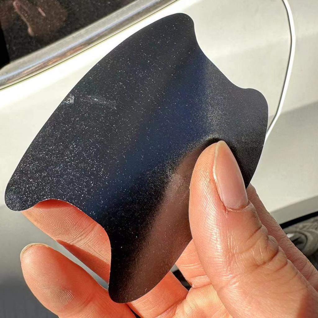 4Pcs/Set Car Styling Mouldings Sticker Car Door Sticker Carbon Fiber Scratches Resistant Cover Auto Handle Film Parts