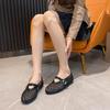 Summer Women's Mesh Flat Shoes Fashion Metal Buckle Mary Jane Shoes Comfortable Soft Bottom Non-slip Casual Shoe Designer Brands