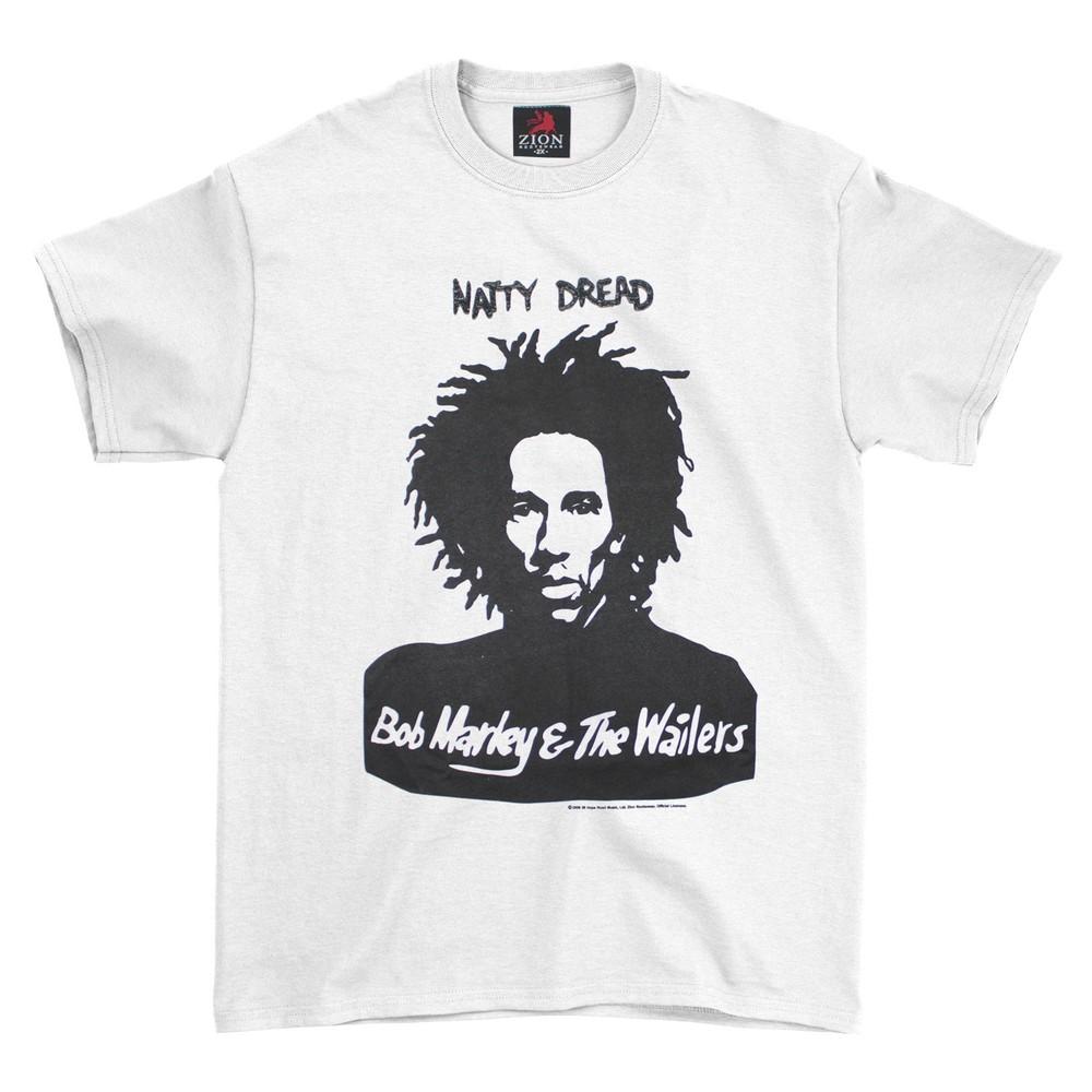 

Men s Bob Marley Natty Dread T-shirt X White 4XL
