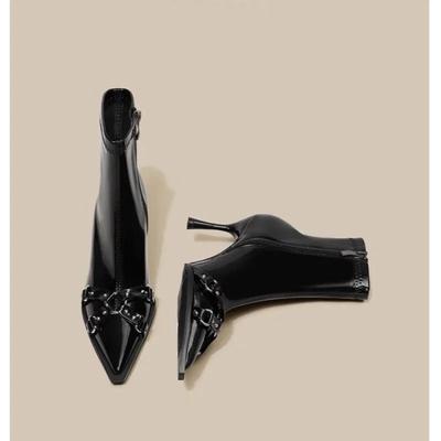 Sexy Thin Heel Women Ankle Boots Fashion Pointed Toe Stretch Short Booties Ladies Dancing Party Prom Shoes