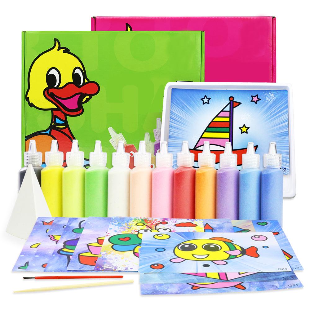 Buy Color Sand Painting Set Educational Toys 12 Color Sand DIY Handmade