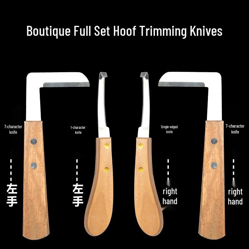 Bulk Discount Cattle & Horse Hoof Trimming Knives – Left/Right Hand Straight Knives for Dairy Cows