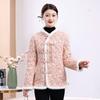 Retro Ethnic Floral Cotton Jacket: Warm Winter Wear for Women