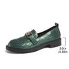Foreign trade large size 2025 spring and autumn new loafers women's British style trend casual leather shoes lazy shoes