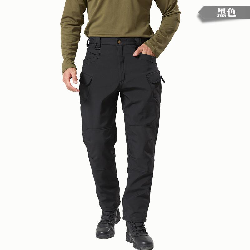 Ensemble pantalon veste softshell X7-511 automne et hiver imperméable et résistant à l'usure polaire sports de plein air chaud tactique outillage homme