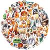 50 Colorful Animal Graffiti Stickers Personalized Decoration Guitar Laptop Suitcase DIY Waterproof