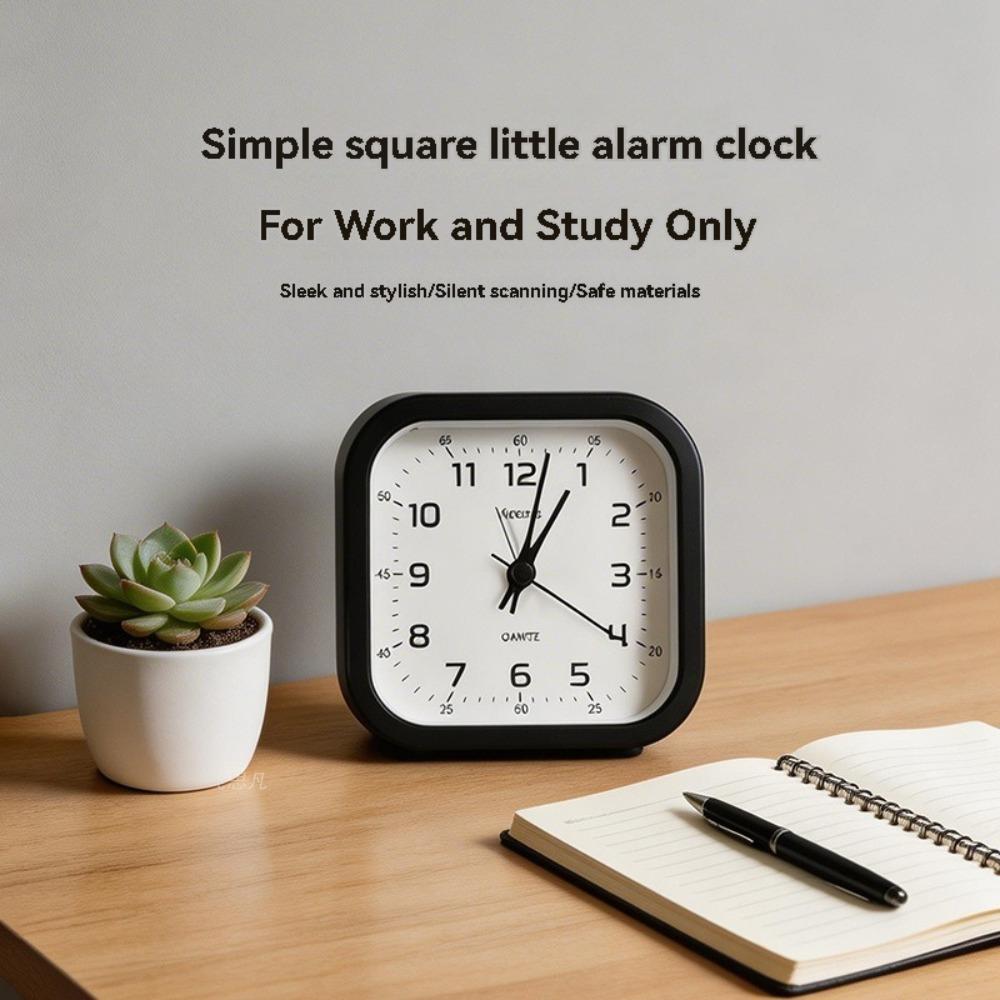 Children's alarm clock, modern style, silent operation time, plastic material, large digital clock, looks beautiful on the desk