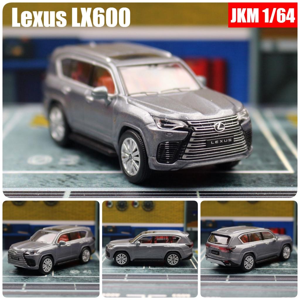 1/64 Lexus LX600 Miniaturmodell JKM Premium SUV Spielzeugauto Fahrzeug Freilaufräder Druckguss Zinklegierung Metall Sammlung Geschenk