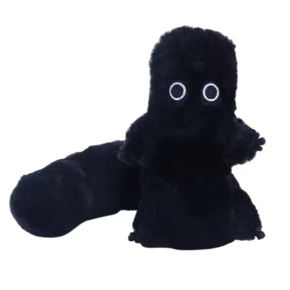 38cm Kawaii Brushbuddy Plüschtier Hexenhut Atelier Anime Coco Schulter Kuscheltier Weiches Sammler-Plüschtier Für Fans Geburtstag black