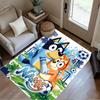 Blue Dog Soccer Fun Customize Text Floor Rug Office Rug Perfect for Balcony Entryway Kitchen Outdoor Anti-slip Rug Office Home Decor