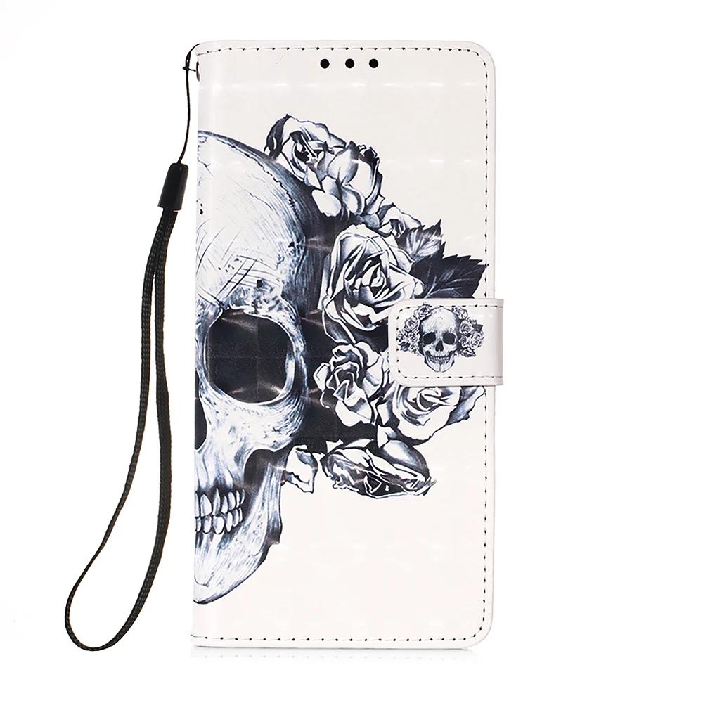 Cute Painted Leather Flip Case on For Tecno Pova Curve 2 Camon 50 Spark Go 3 2 1 1S Pop 10 10C Wallet Stand Book Cover Card Slot