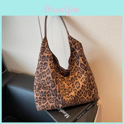 Leopard Print Tote Bag For Women With Magnetic Closure And Large Capacity For Daily Use