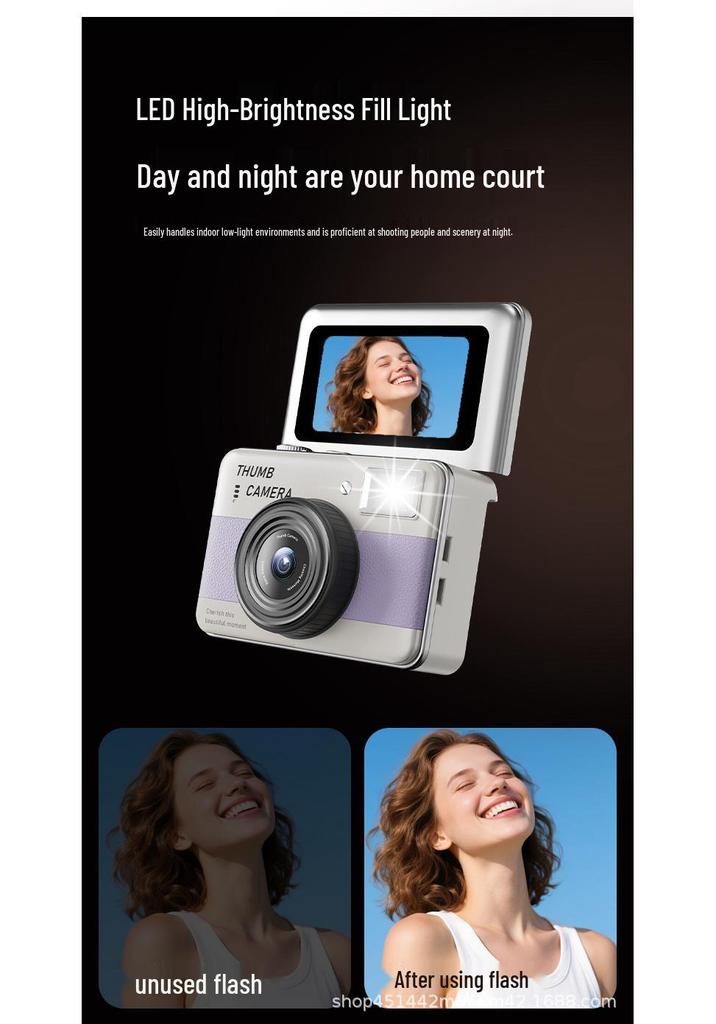 Retro Mini High-Definition Ultra-Clear Thumb-Sized CCD Digital Camera