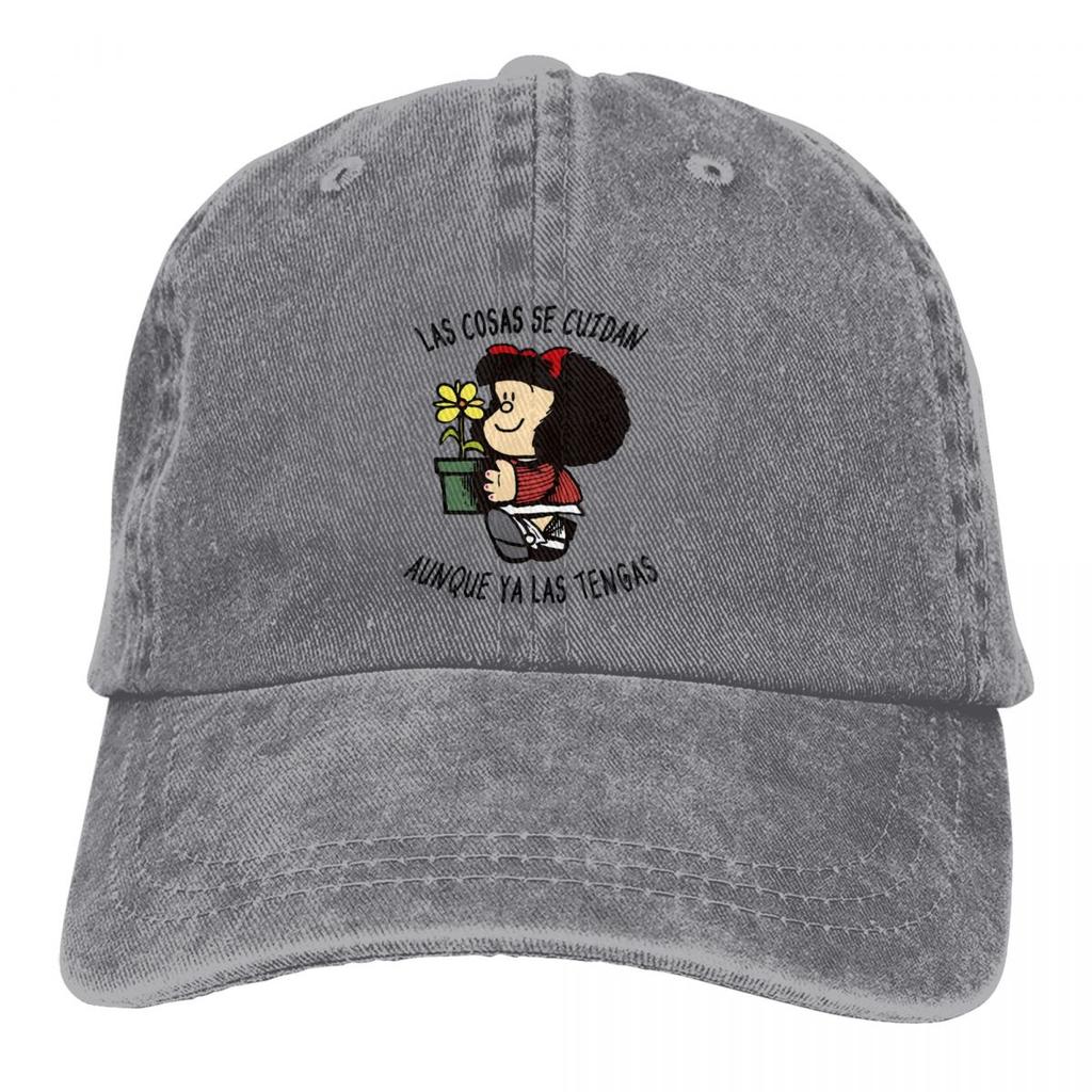 Mafalda Cartoon Multicolor Hat Dámská kšiltovka Peaked O věci je postaráno Osobní klobouky na ochranu hledí