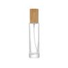 Transparent Glass Perfume Decanter with Bamboo Lid - Portable High-End Sample Bottle