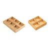 Bamboo Food Serving Tray Nut and Candy Serving Platter Snack Container for Living Room