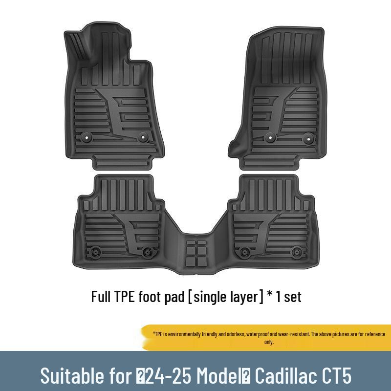 Eco-Friendly TPE Floor Mats & Trunk Mat for 2024-2025 Cadillac CT5
