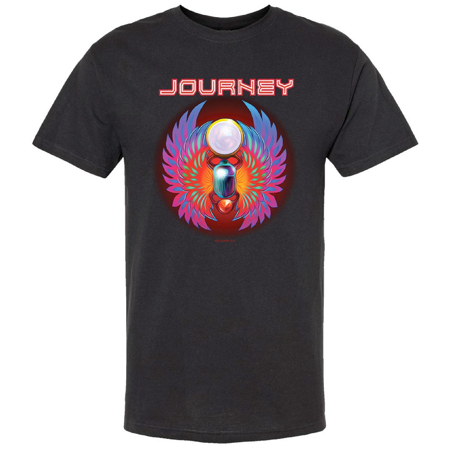 Men s Journey Scarab & Wings T-shirt Medium Black S