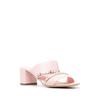 Salvatore Ferragamo Ferragamo Vara Chain Sandals Pink