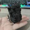 Süßer Wurm Schlüsselanhänger 3D-gedruckt Neuheit Krieger Raupe Taschenanhänger für Rucksack Geldbörse Lustiger Insektenanhänger für Spieleliebhaber