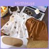 Kurzarm-Outfit für Kleinkind-Mädchen, Sommer-Baumwoll-Zweiteiler für Kinder