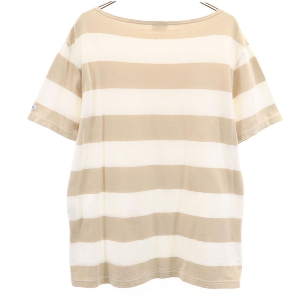 Orcival Made In Japan Border Pattern Short Sleeve Boat Neck Basque Shirt Men's Used