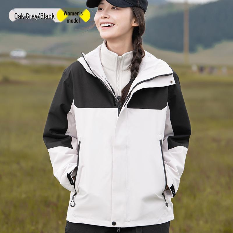 

Новый мужской и женский ветрозащитный и водонепроницаемый костюм-куртка 3-в-1 для альпинизма. XXS