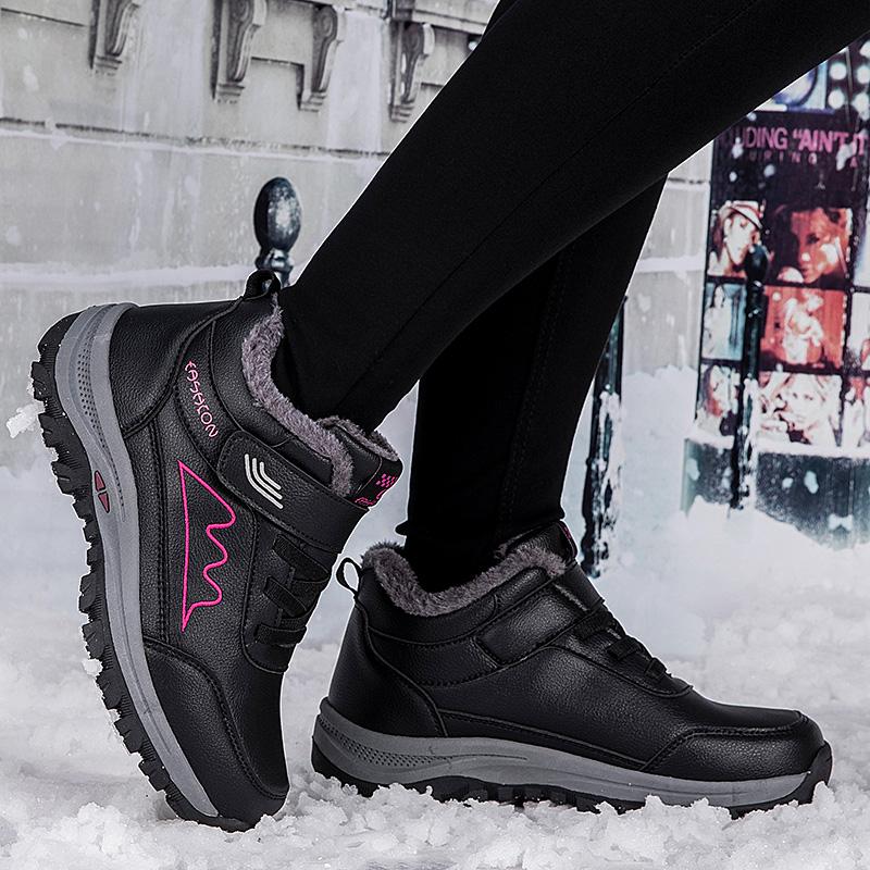 Autumn/Winter Men's Plel Warm Cotton Shoe Large -sized Outdoor Fight Slip -resistant Elderly Cotton Shoe