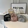 Cloud Pleated Small Square Bag Simple Casual Messenger Bag Bow Portable Shoulder Bag Women's Casual Versatile